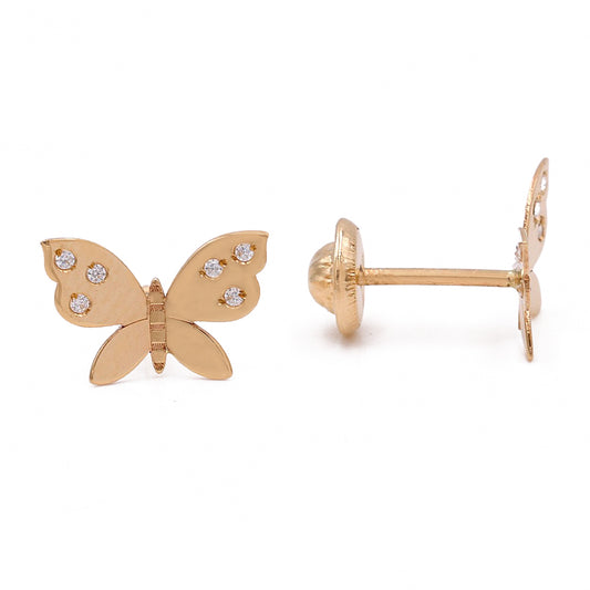 Butterflies Earrings with Cubic Zirconias
