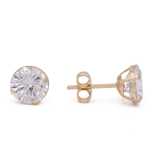 Fashion Round Earrings with Cubic Zirconias