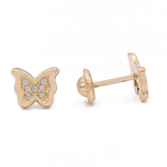 Butterflies Shape Earrings with Cubic Zirconias
