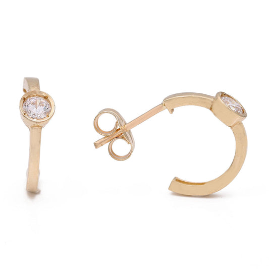 Loop Earrings with Cubic Zirconias