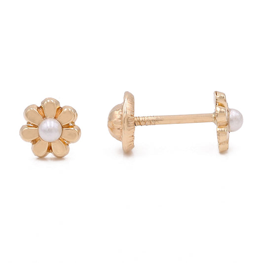 Fashion Flower Earrings with Pearl