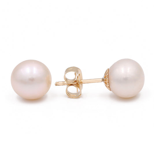 Fashion Round Earrings with Pearl