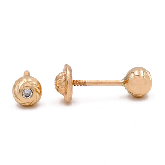 Fashion Round Shape Cubic Zirconias Earrings
