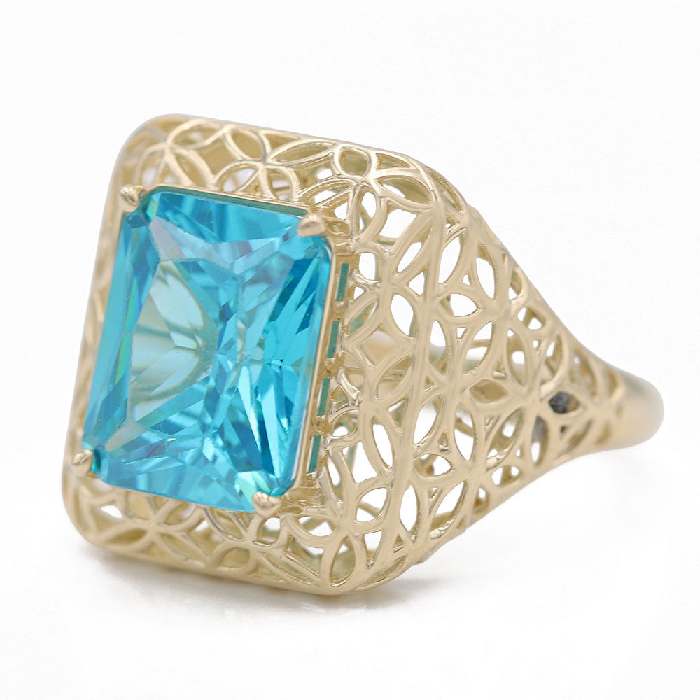 Fashion Ring with Blue Center Stone