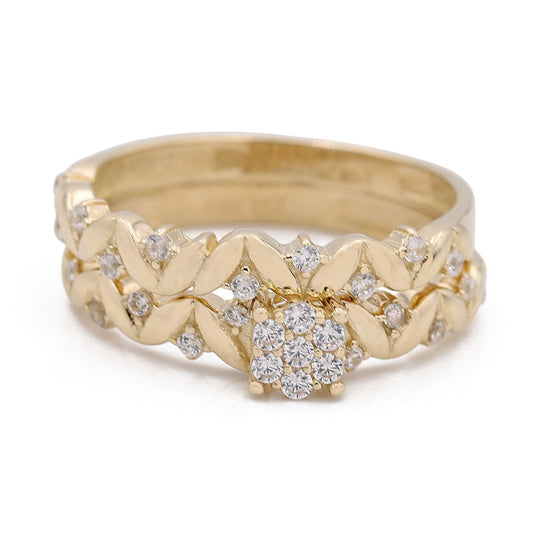 Bridal Ring with Center Cluster Zirconias