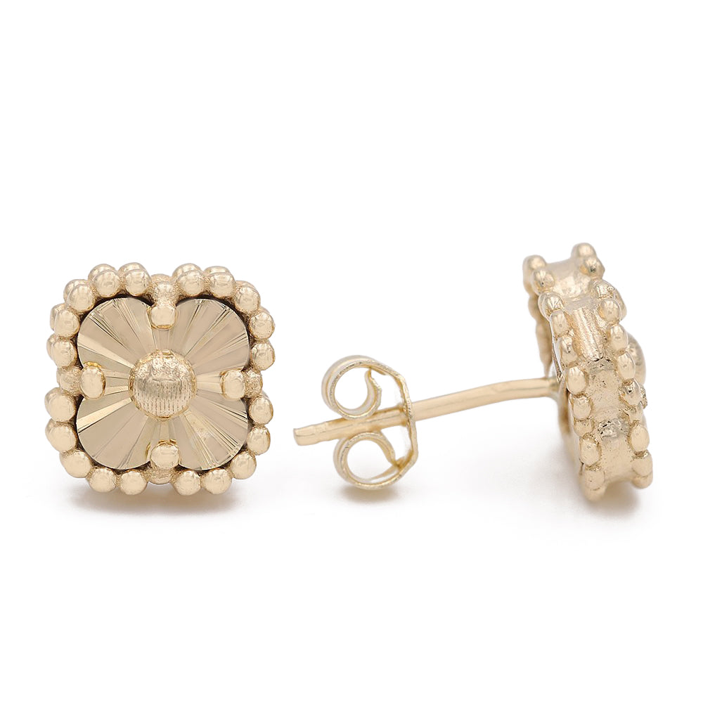 Diamond Cut Flowers Earrings