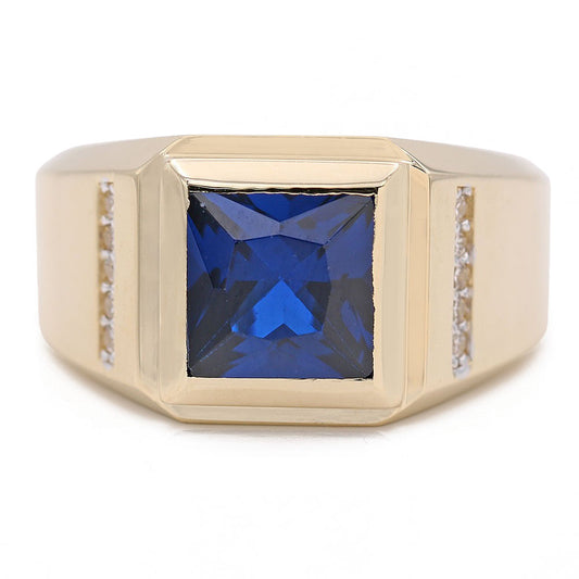 Fashion Ring with Blue Center Stone