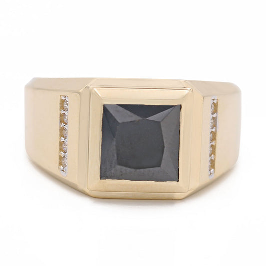 Fashion Ring with Black Center Stone