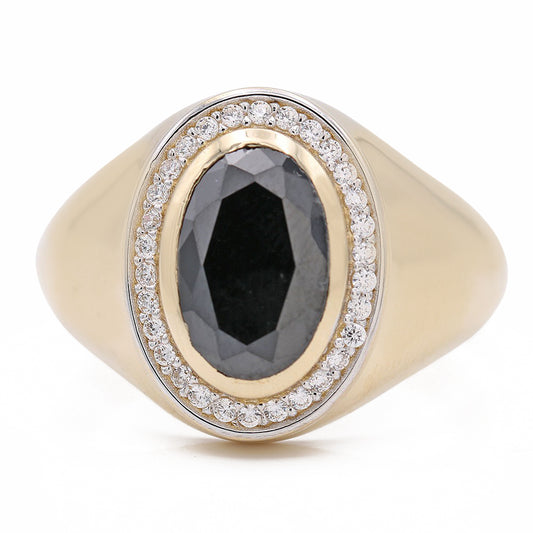 Fashion Ring with Black Center Stone
