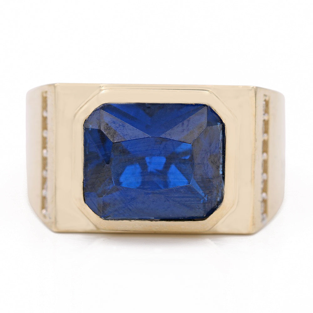 Fashion Ring with Blue Center Stone