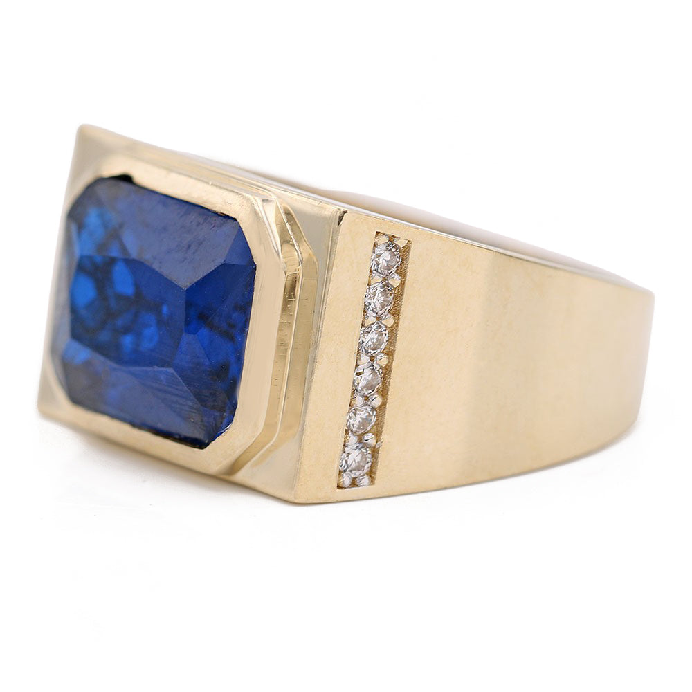 Fashion Ring with Blue Center Stone
