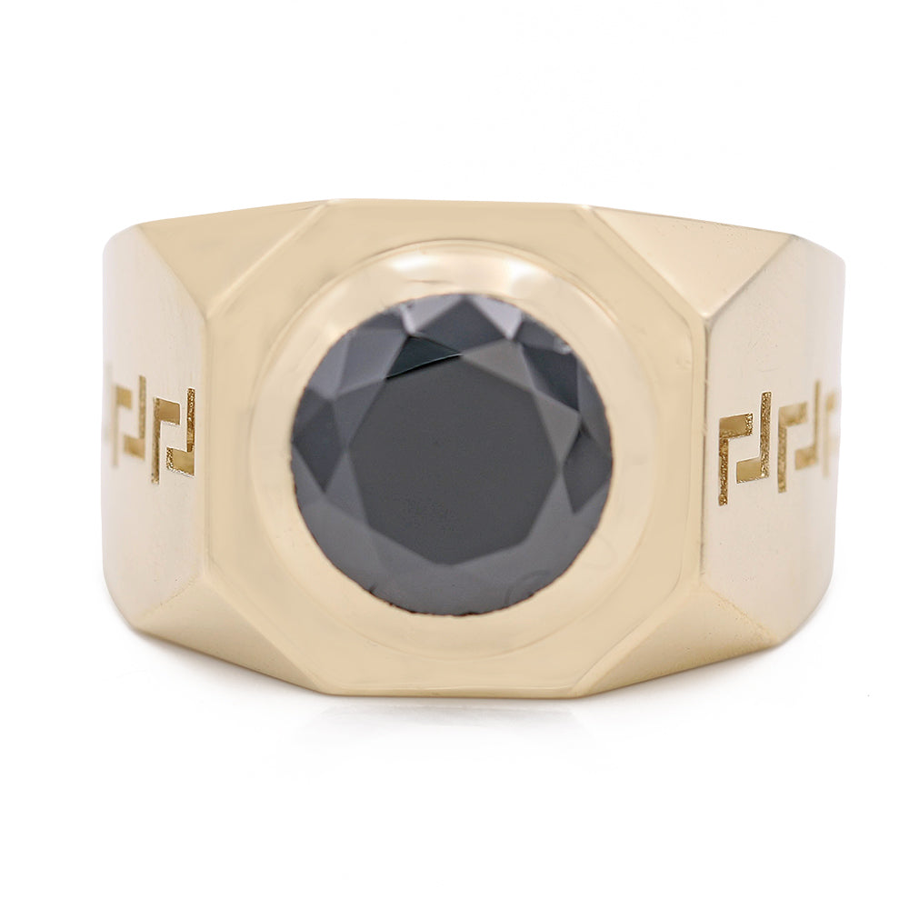 Fashion Ring with Black Center Stone