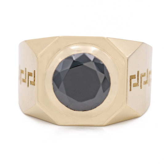 Fashion Ring with Black Center Stone