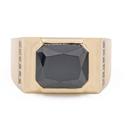 Fashion Ring with Red Center Stone