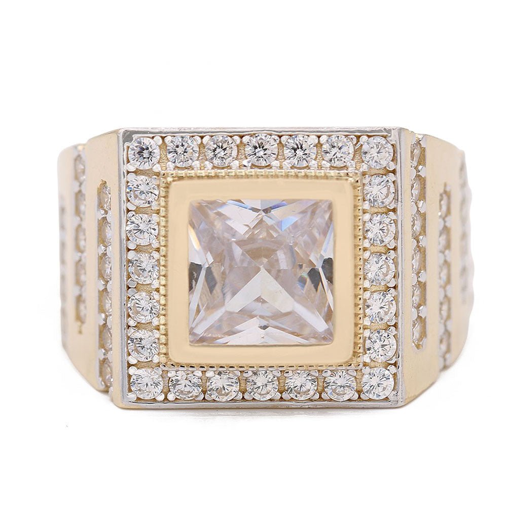 Fashion Ring with White Center Stone