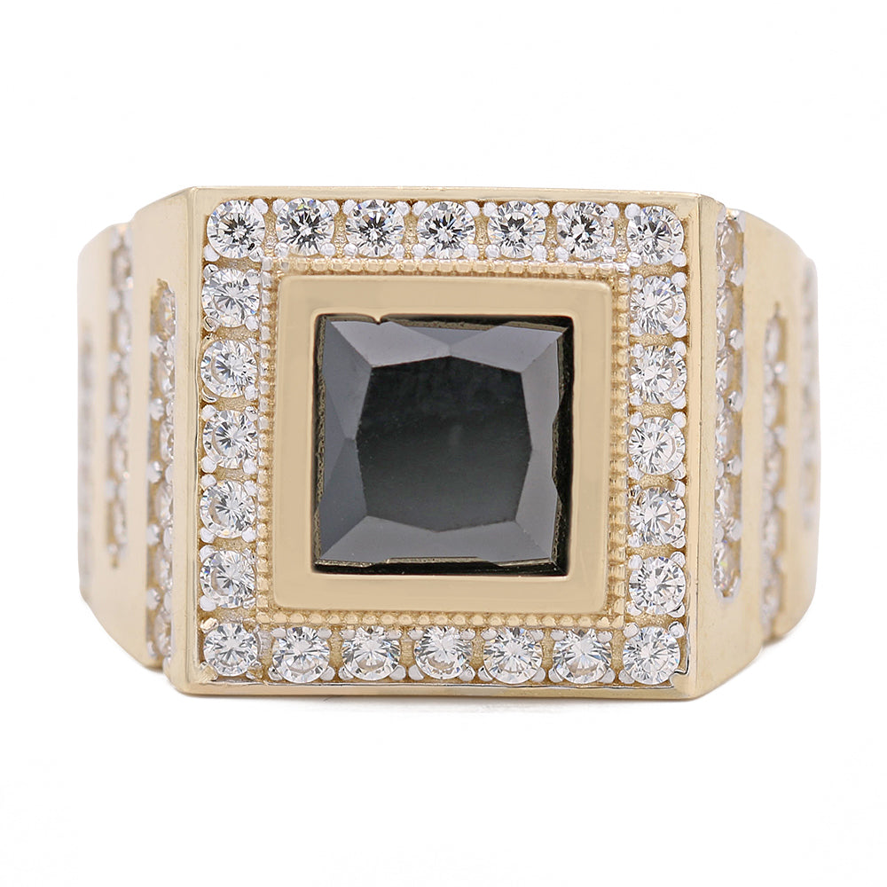 Fashion Ring with Black Center Stone