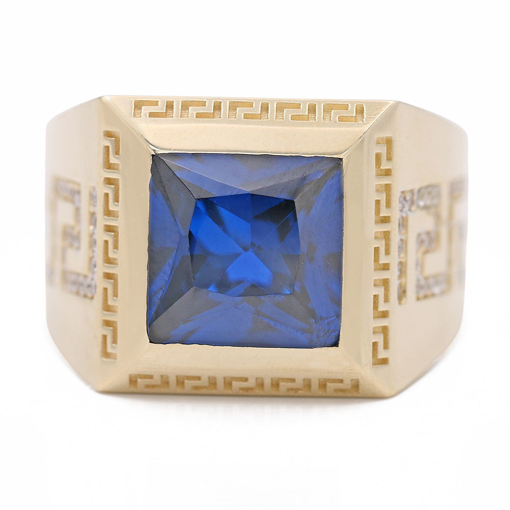 Fashion Ring with Blue Center Stone
