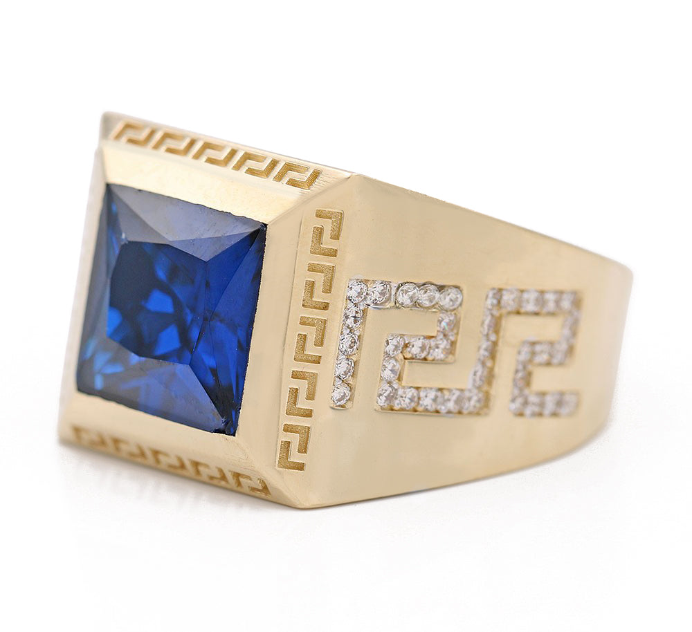 Fashion Ring with Blue Center Stone
