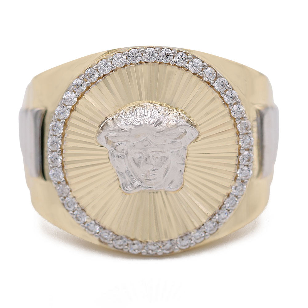 Medusa Head Diamond Cut Ring