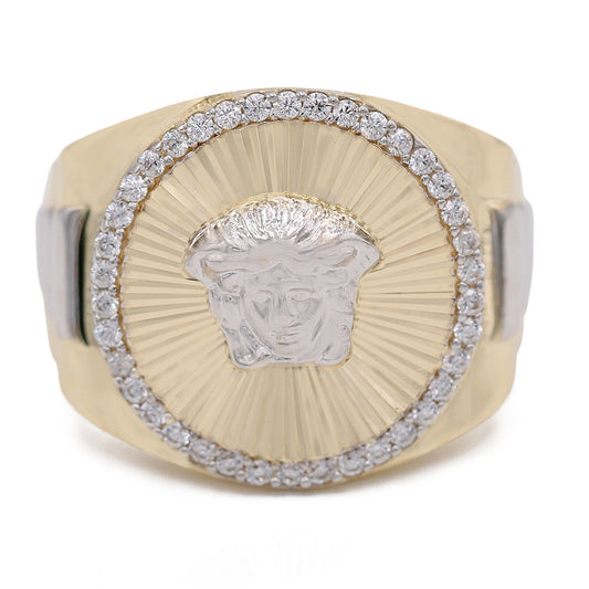 Medusa Head Diamond Cut Ring