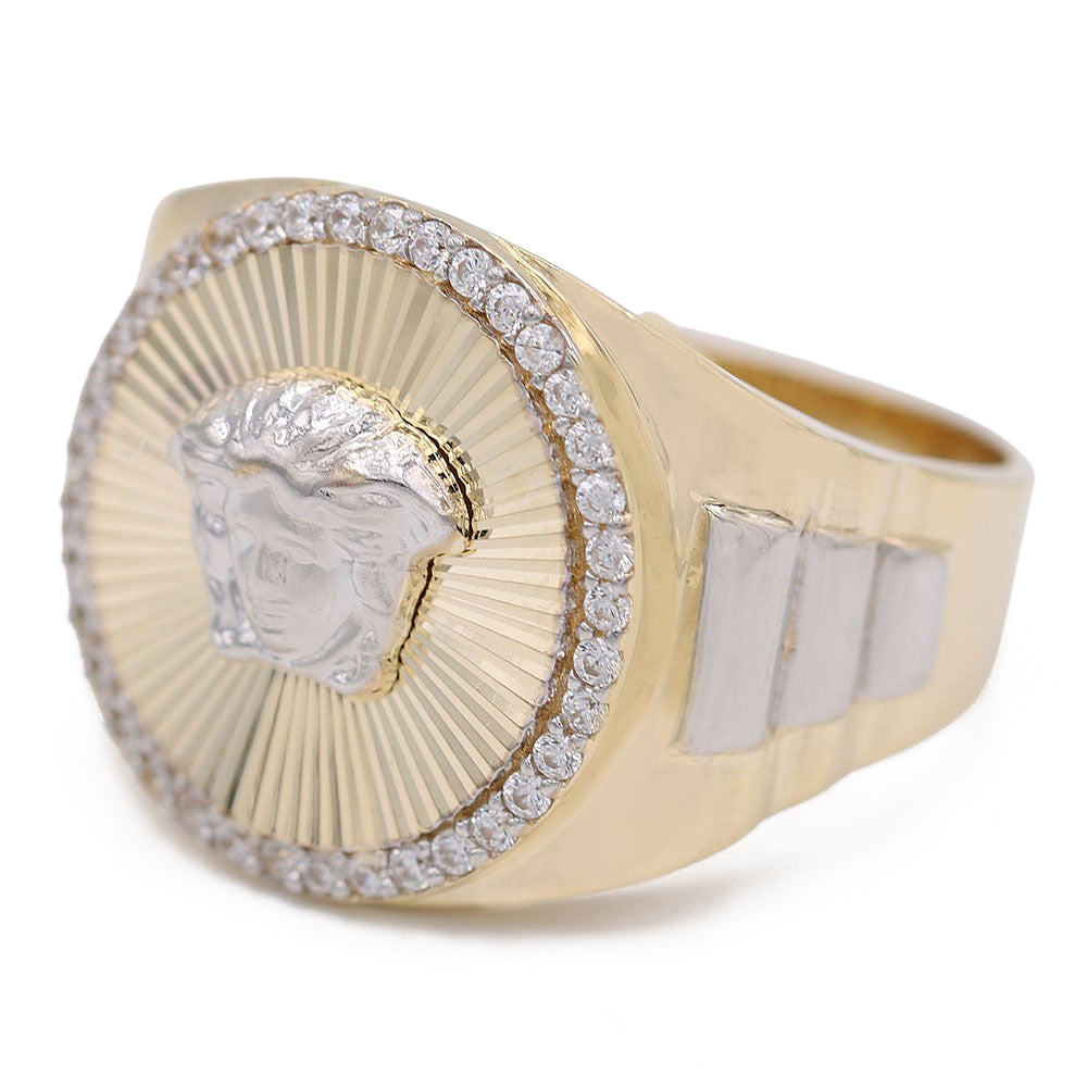Medusa Head Diamond Cut Ring