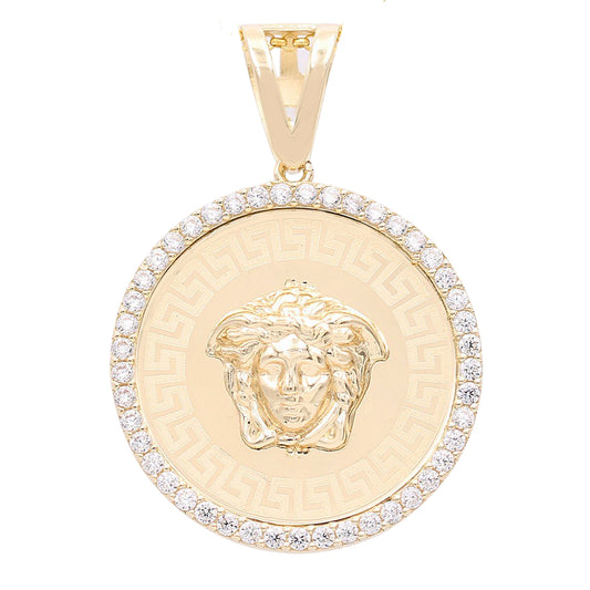 Medusa Head Pendant with Cubic Zirconias