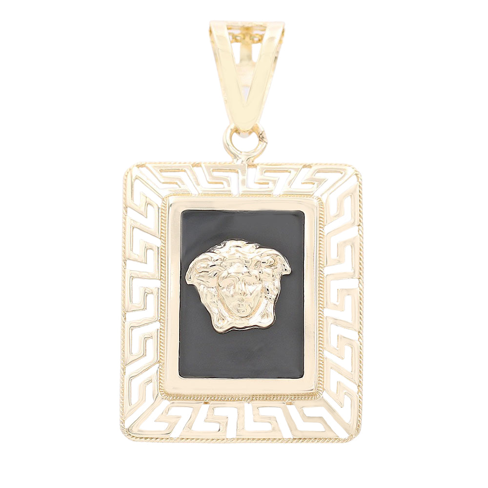 Rectangular Pendant with Medusa Head
