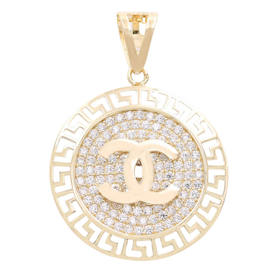 Fashion Logo Round Pendant
