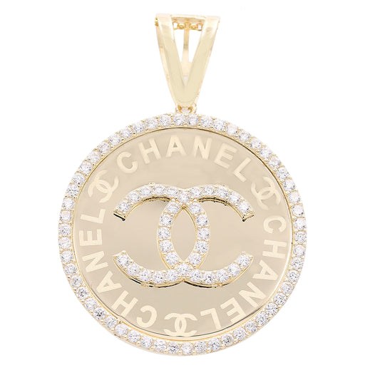 Fashion Logo Round Pendant