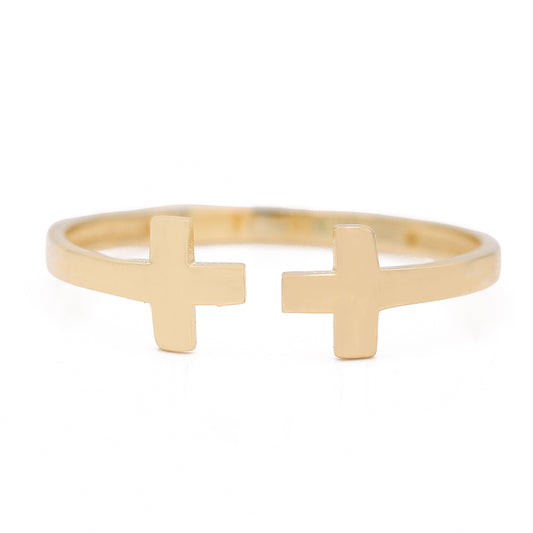 Fashion Double Cross Ring