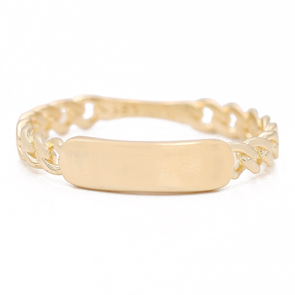Fashion Name ID with Chain Link Ring