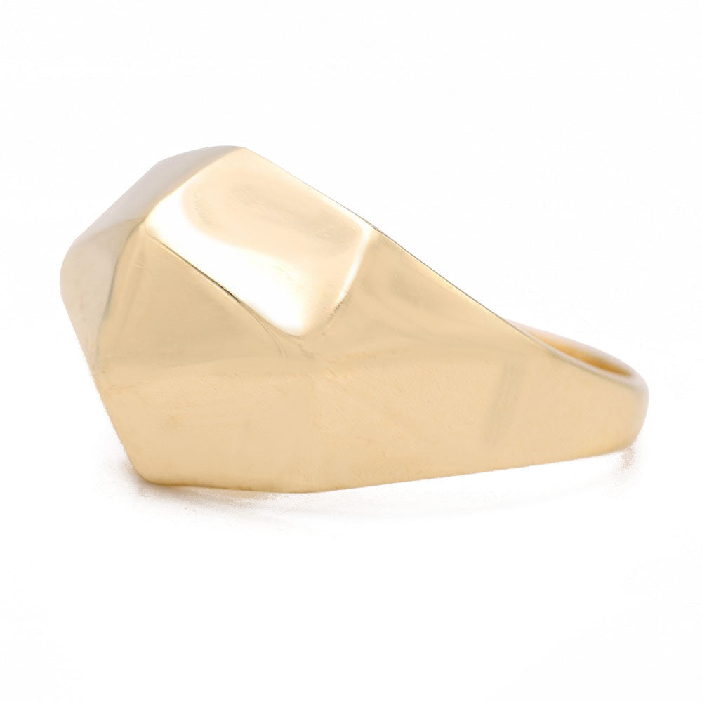 Smooth Diamond Cut Shape Ring