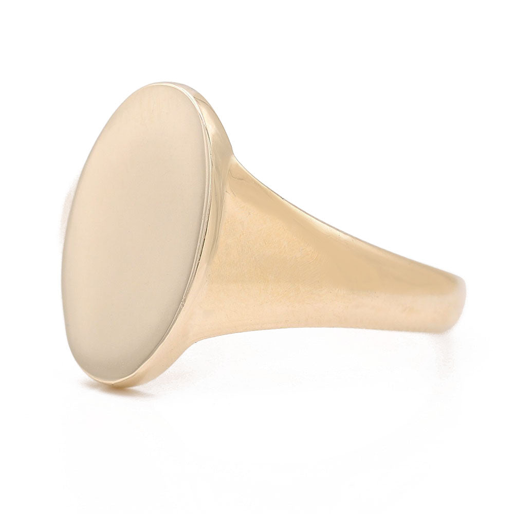 Fashion Flat Oval Ring