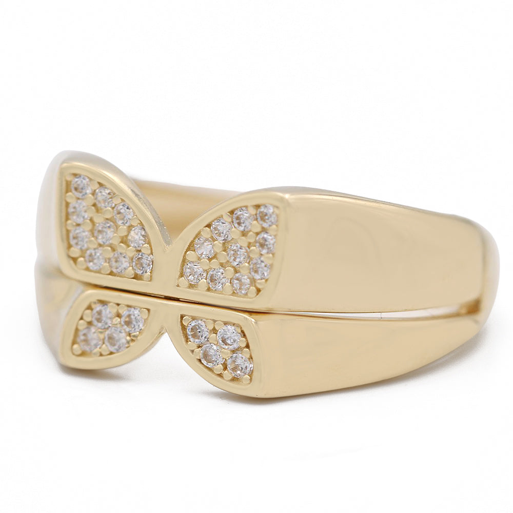 Fashion Butterfly Ring with Cubic Zirconias