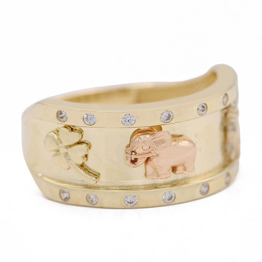 Fashion Animal Design Ring with Cubic Zirconias