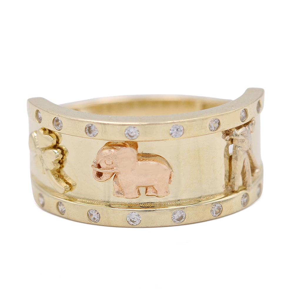 Fashion Animal Design Ring with Cubic Zirconias