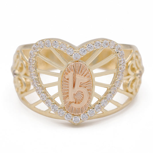 Fashion Sweet 15 Ring with Cubic Zirconias