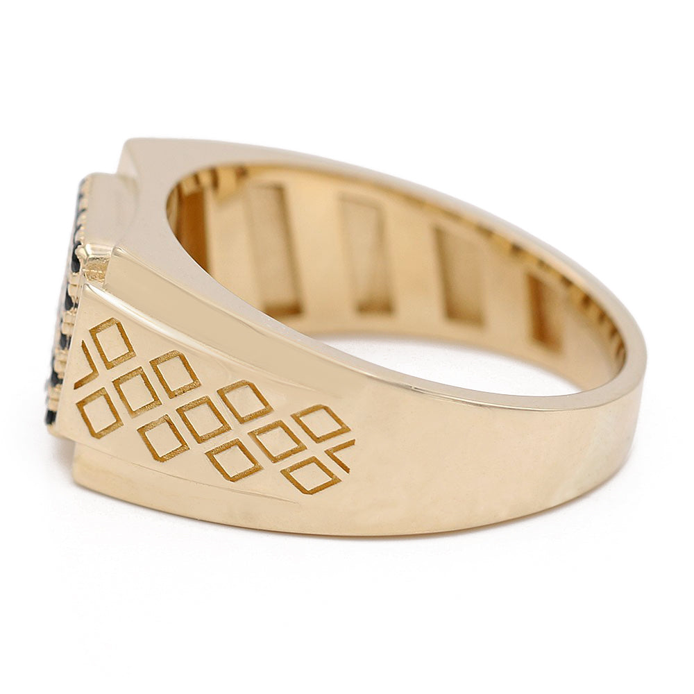 Fashion Ring with Black Stone