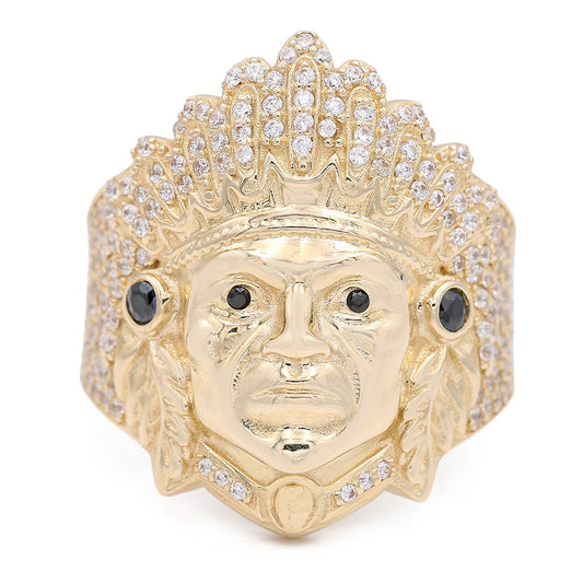 Fashion Indian Head Design Ring