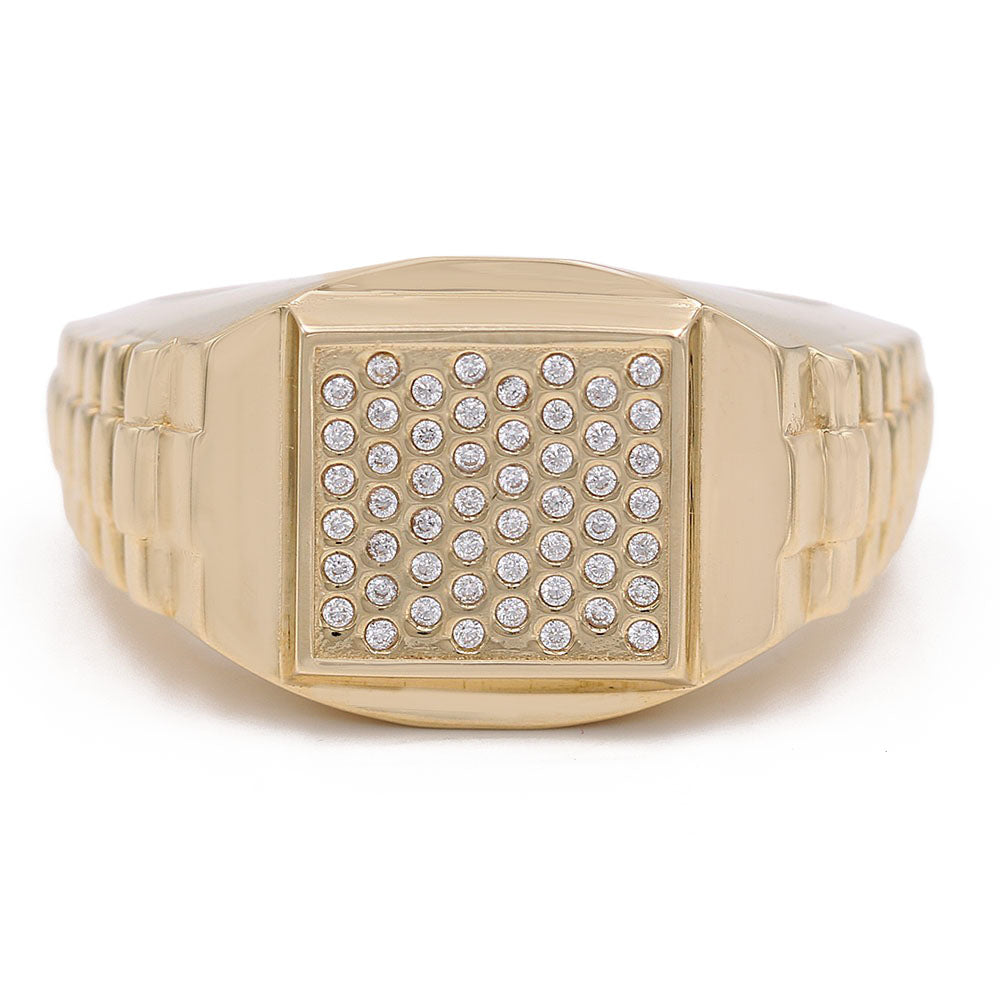 Fashion Center Cluster Cubic Zirconias Ring