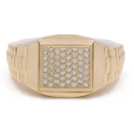 Fashion Center Cluster Cubic Zirconias Ring