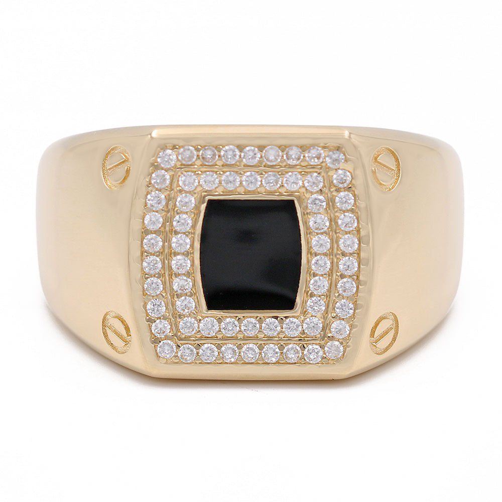 Fashion Ring with Black Center Stone