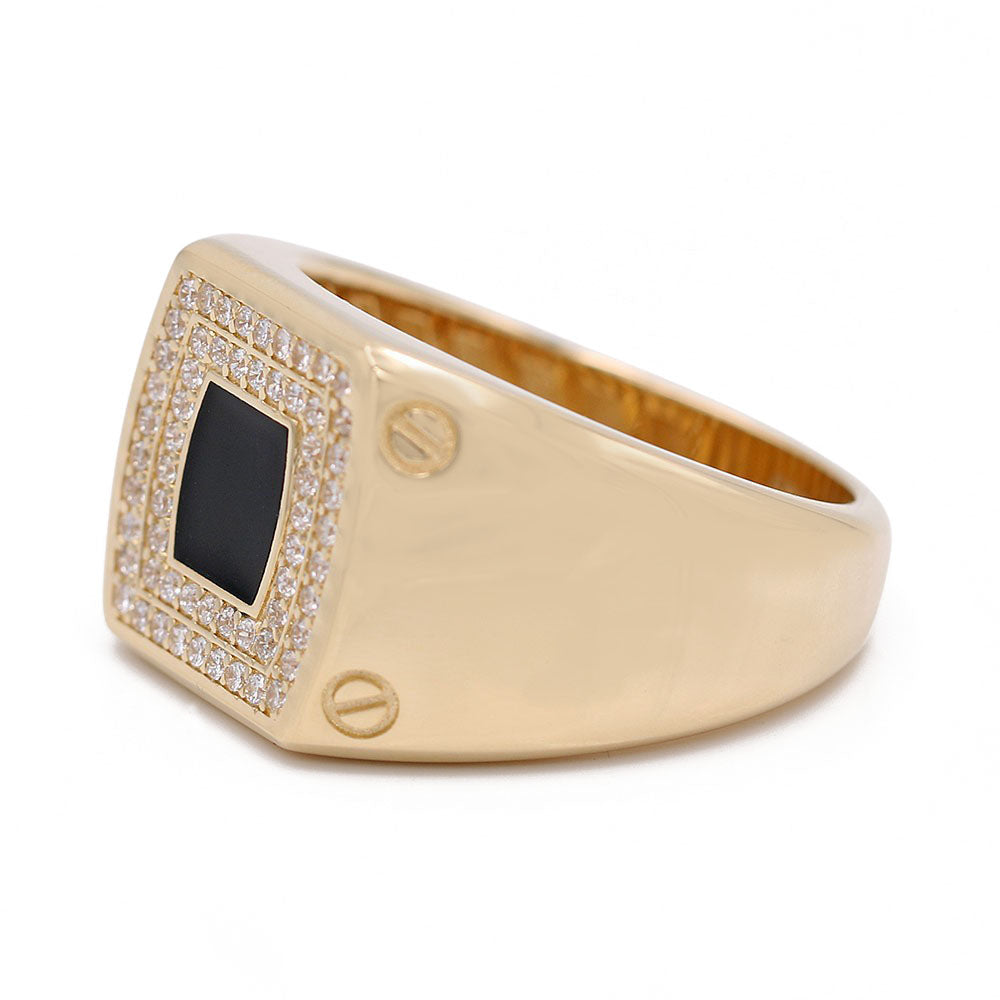 Fashion Ring with Black Center Stone
