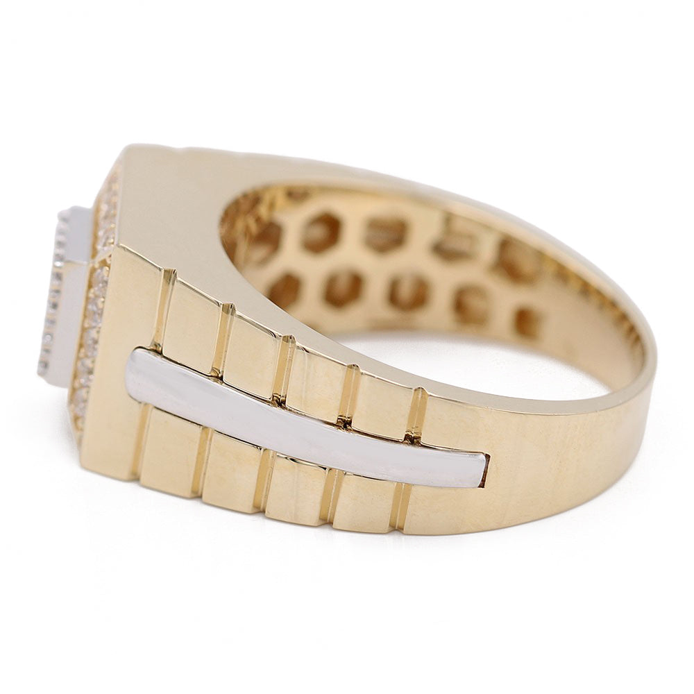 Gold Fashion Ring with Cubic Zirconia
