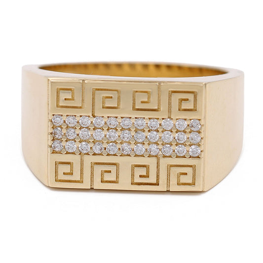 Greek Fashion Ring with Cubic Zirconia