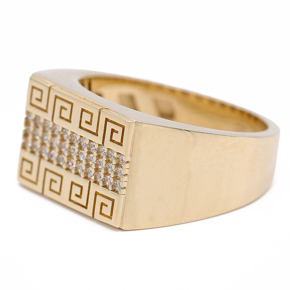 Greek Fashion Ring with Cubic Zirconia