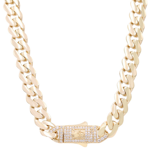 Monaco Link Necklace with Cubic Zirconias