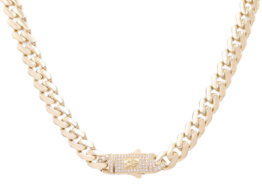 Monaco Link Necklace with Cubic Zirconias