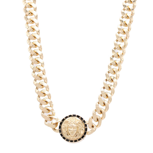 Fashion Monaco Link with Medusa Head Necklace