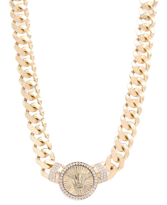 Fashion Monaco Link with Logo Necklace